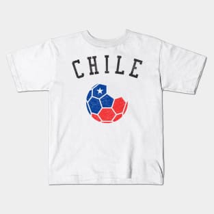 Chile Soccer Team Heritage Flag Kids T-Shirt